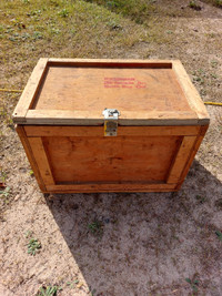 Vintage military shipping crate 