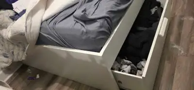 IKEA BRIMNES Bed Frame with Storage, View more