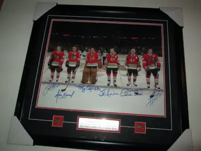 Chicago Black Hawks Multi Signed Piece Frameworth Save $950, View more