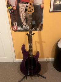 Sterling Stingray34 Bass Purple Sparkle