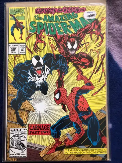 AMAZING SPIDER-MAN #362 CARNAGE PART TWO GREAT CONDITION, View more