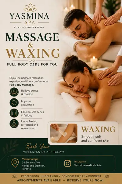     Professional Massage & Waxing Services in Yonge & Eglinton , View more