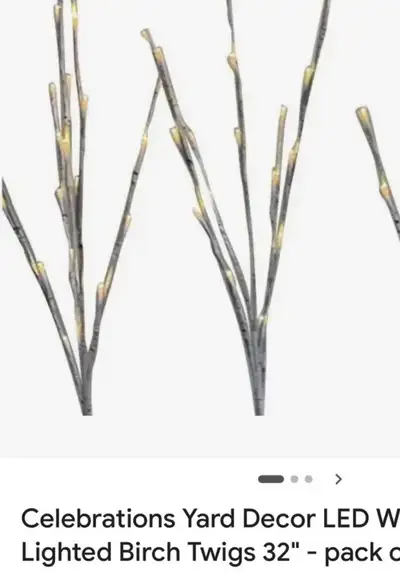 Celebrations Lighted Birch Twigs 32", View more