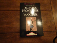 «Dictionnaire des dictons, proverbes et maximes»