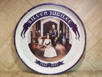 Queen Elizabeth Silver Jubilee Metal Tray 1952-1977