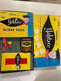 Vintage Lowe Yahtzee board game 
