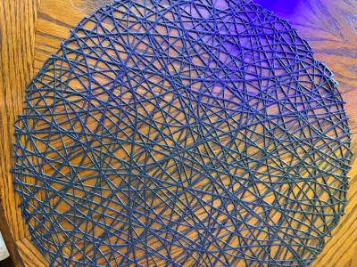 Round Black Geometric Placemats 6, View more
