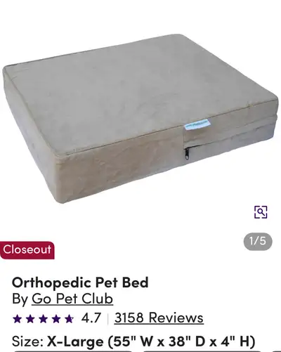 X-large dog bed, View more