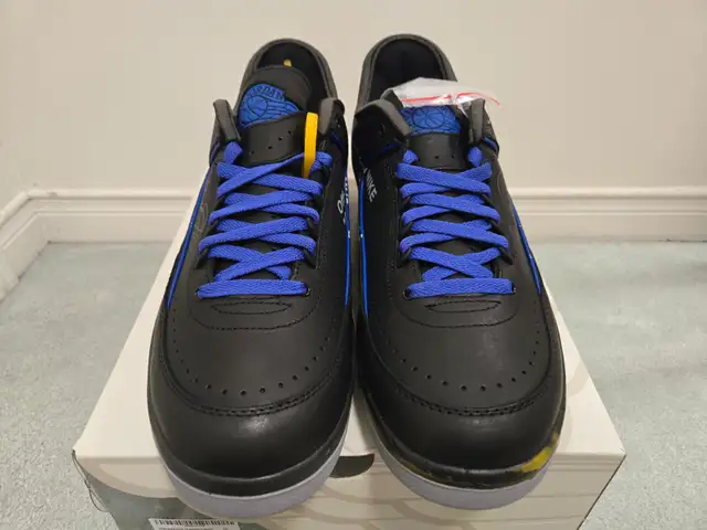 Size 12 - Nike Air Jordan 2 Off White Black Blue in Men's Shoes in Markham / York Region - Image 3