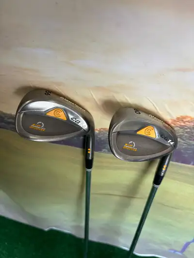 Cleveland CG14 Right Hand Wedges, 56*, 60* Zip Groves Wedges in real good condition lots of rounds l...