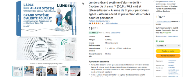 Large Bed Alarm System, BRAND NEW65630293510019123