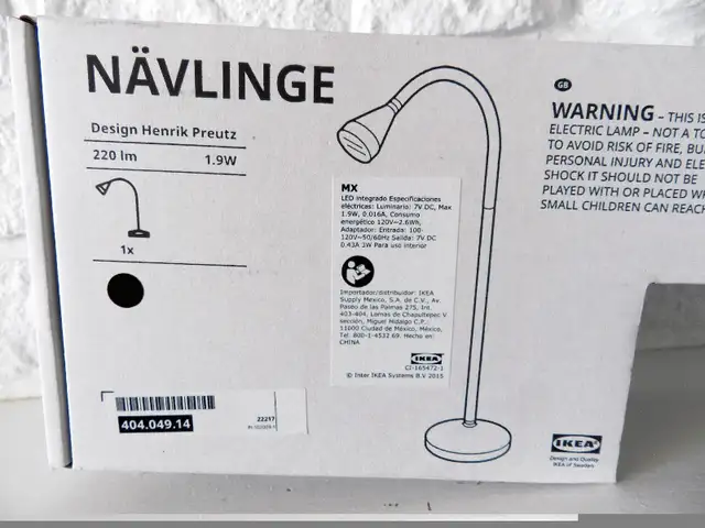 NEW IKEA Navlinge LED Work Lamp, LED Reading Lamp, LED Desk Lamp in Indoor Lighting & Fans in Belleville - Image 3