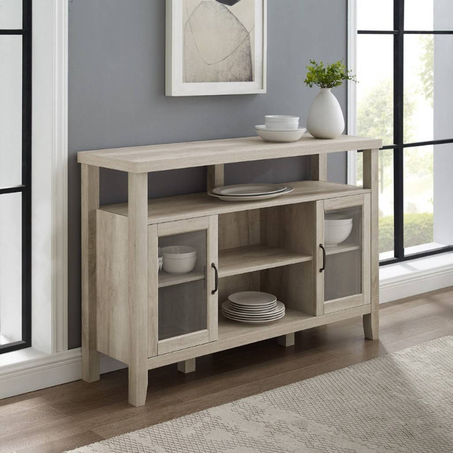 52" Rustic Wood TV Stand - White Oak in Bookcases & Shelving Units in Mississauga / Peel Region