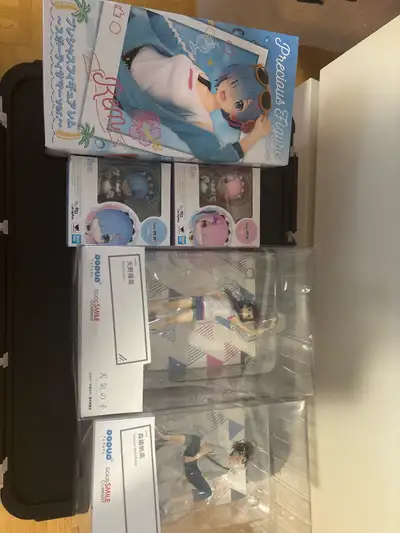 Precious Figure Rem (Summer) - $25 Figurarts Ram - $20 Figurarts Rem - $20 Popup Parade Hodaka - $25...