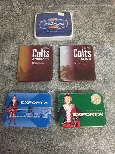 TOBACCO TINS FROM 90s $15-20 EACH TEXT RYAN (204)781-2890, View more