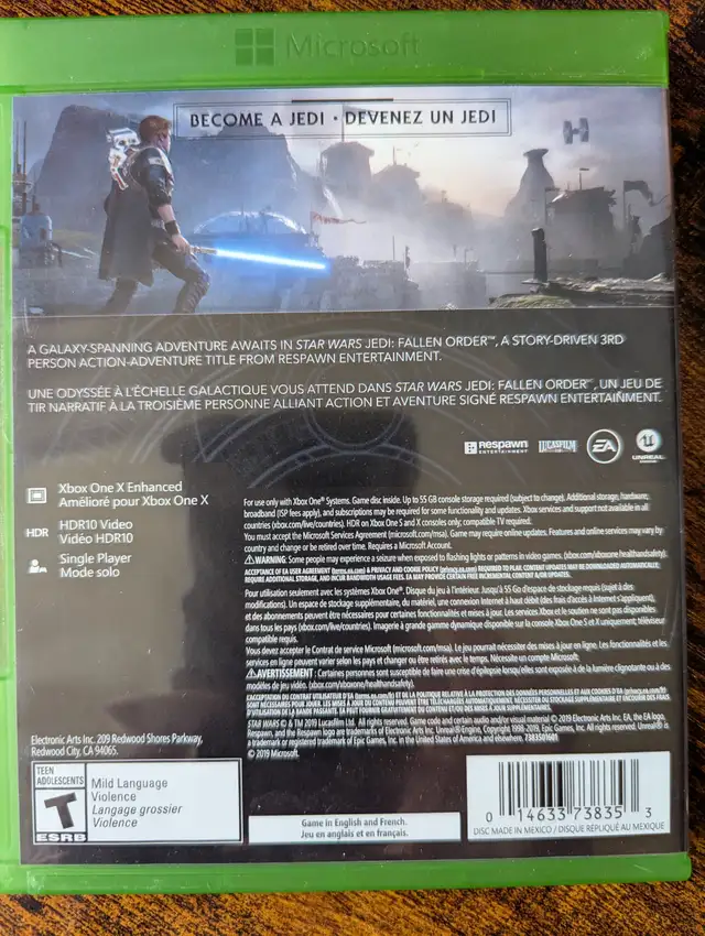 Star Wars Jedi Fallen Order pour XBox One in XBOX One in Granby - Image 3