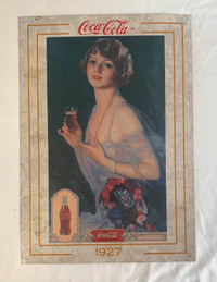 Coca-Cola 1927 Reproduction Tin Sign
