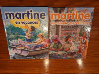 Les livres "Martine en vacance" "Martine un monde merveilleux"