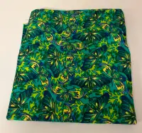Butterfly Flannel Fabric Green For Sewing, Quilting, Crafts