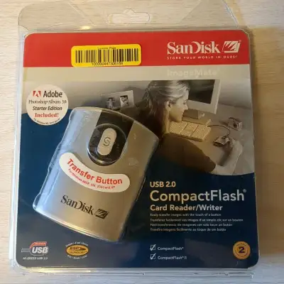 New SanDisk ImageMate SDDR-92-A15 USB 2.0 Compact Flash Card Reader Writer Compatible Model SanDisk...