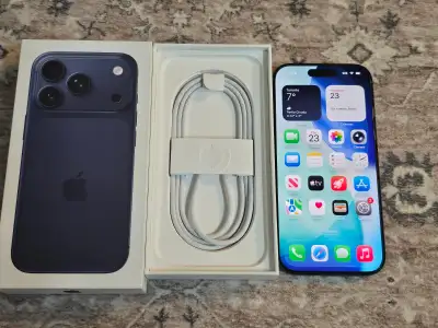 Blue iPhone 17 Pro 256GB - warranty Jan 2027 - Tempered Glass, View more