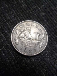 1972 Malta 10 Cent coin