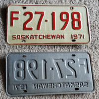 farm license plate 1971 