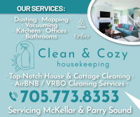 Clean and Cozy Housekeeping: Your Solution to a Spotless Home!