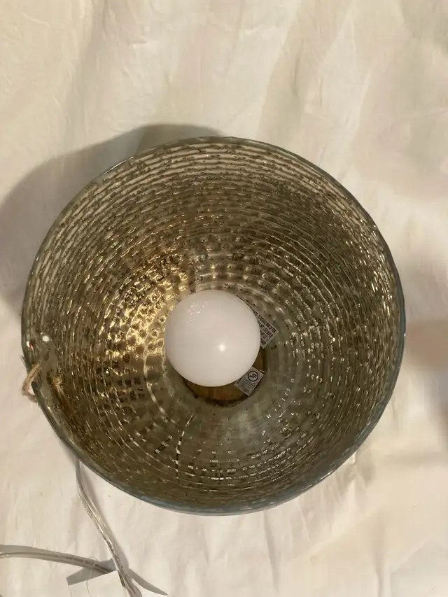 Glass and Wood Table Lamp - New* in Indoor Lighting & Fans in City of Toronto - Image 6