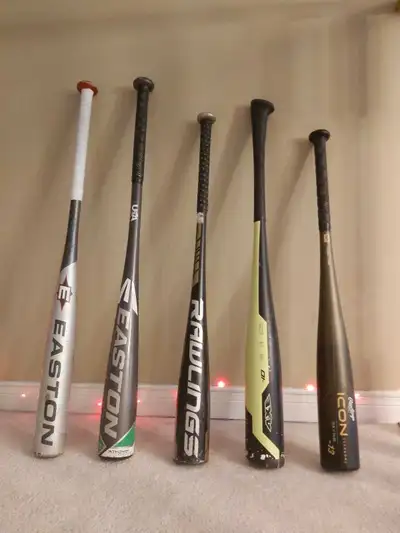Easton, Axe, and Rawlings Baseball Bats, View more