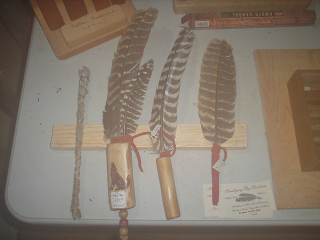 Native Smudging Fans & Talking Sticks in Arts & Collectibles in Renfrew