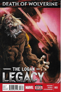 Death Of Wolverine Comic#3 The Logan Legacy Cover A First Print