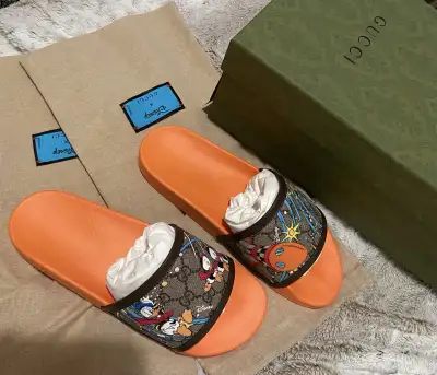 Gucci x Disney Mens Slides New in Box Rare, View more