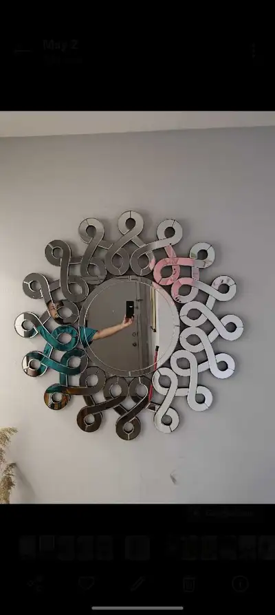 The Roundabout Mirror provides a true look at the whimsy that punctuates your personal decorative st...