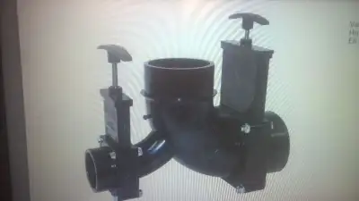 Valterra T81 3" Hub x 1-1/2" Hub x 3" Spigot Outlet Double Ell Rotating Valve Assembly $62.10/ $40....