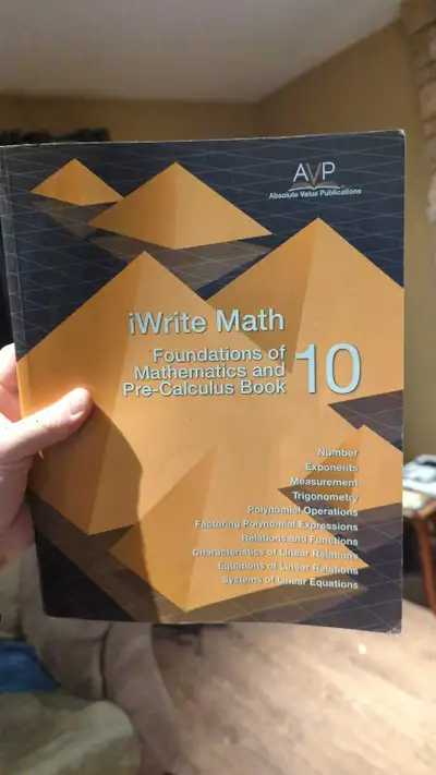 Foundations of Mathematics and Pre Calculus Book 10 - Textbook, View more