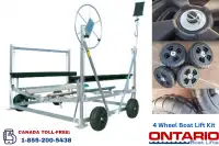 4 - Wheel Boat Lift Kit: Easy movement in and out of the water!