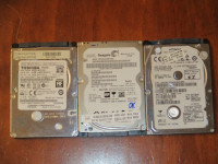 Mechanical 320GB laptop 2.5" hard drives ($5 each)