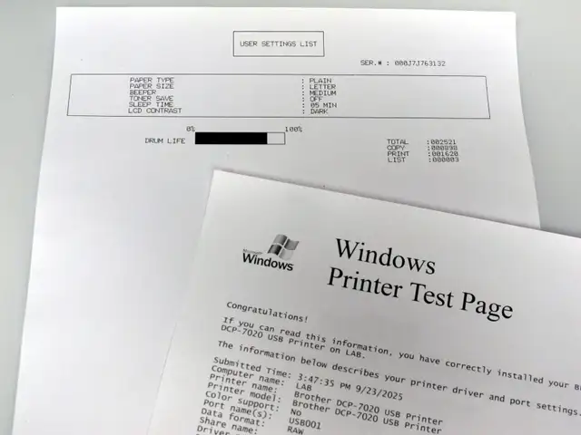 Exc.cond Full toner Brother DCP-7020 Laser multifunction printer in Printers, Scanners & Fax in City of Toronto - Image 8