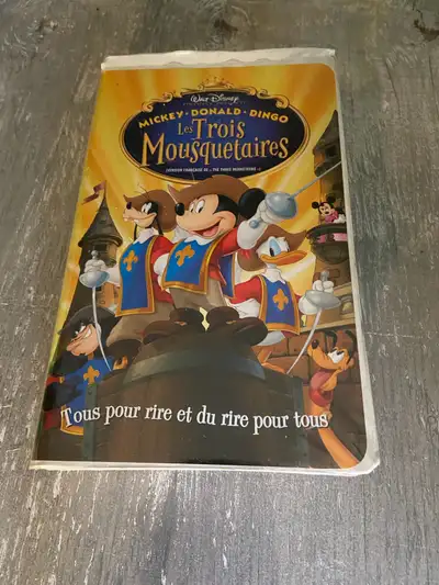 vhs Mickey mouse et les 3 mousquetaires , View more