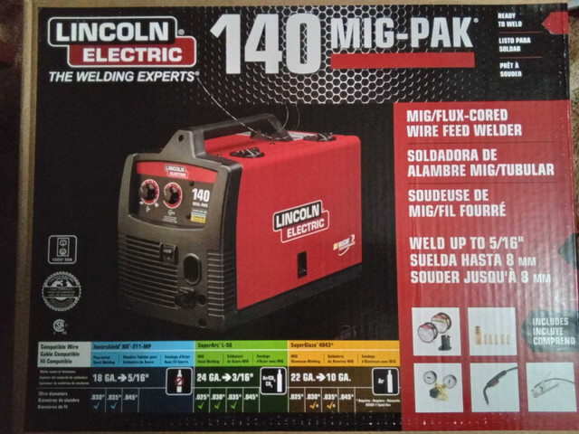 Lincoln Electric MIG-PAK 140 120V Wire Feed Welder (BRAND NEW) in Power Tools in London - Image 2