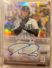 Spencer Torkelson On card Auto (Topps Stadium Club 2022)
