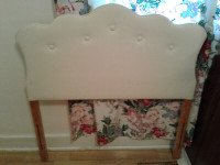 White headboard for twin bed