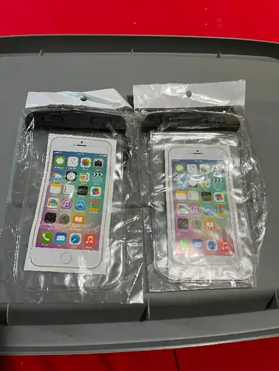 2 BRAND NEW UNIVERSAL CELLPHONE WATERPROOF CASES, View more
