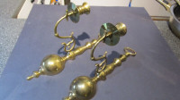 Vintage brass wall sconces.