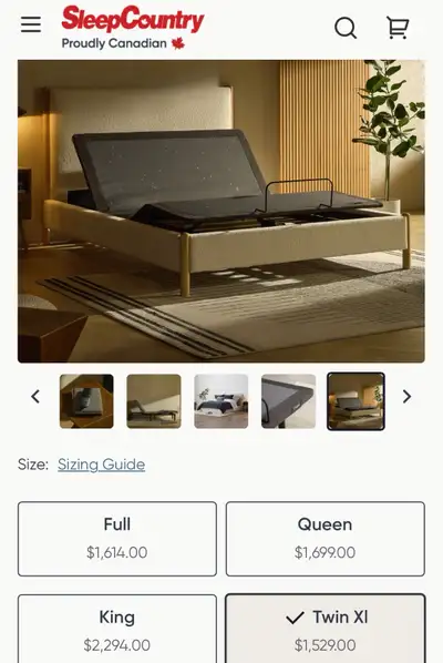 Twin XL Bed Set (Adjustable Base + Mattress + Headboard) – Like New! Price: $1,450 for everything (o...