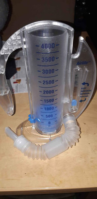 Adult Airlife Incentive Spirometer Respiratory Breathing Poumons