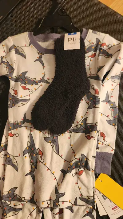 4t 2 piece cotton pajamas with socks,NEW , View more