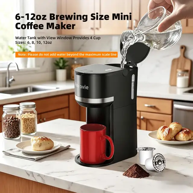 Coffee Maker – Horavie Single Serve, K-Cup & Ground Coffee