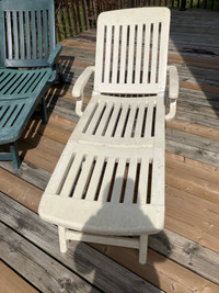 White lawn chair